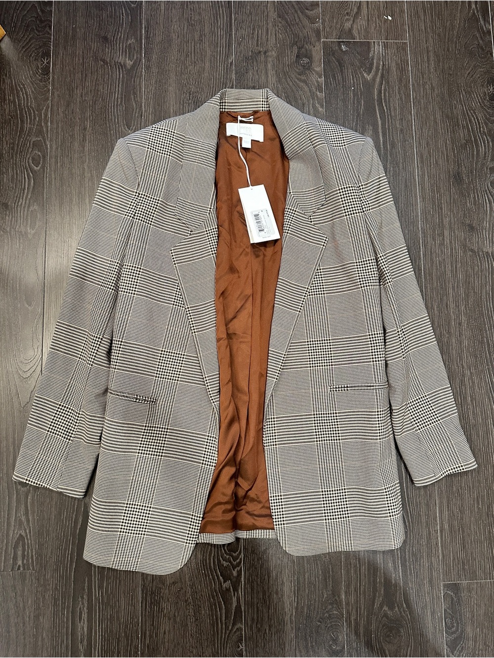 NWT Hugo Boss Jamielle Plaid Blazer Size 6 (Matching Pants Available)